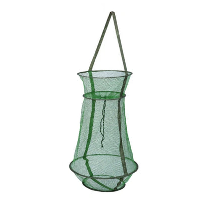 Collapsible Nylon Coated Crab Trap with Reinforced Steel Frame