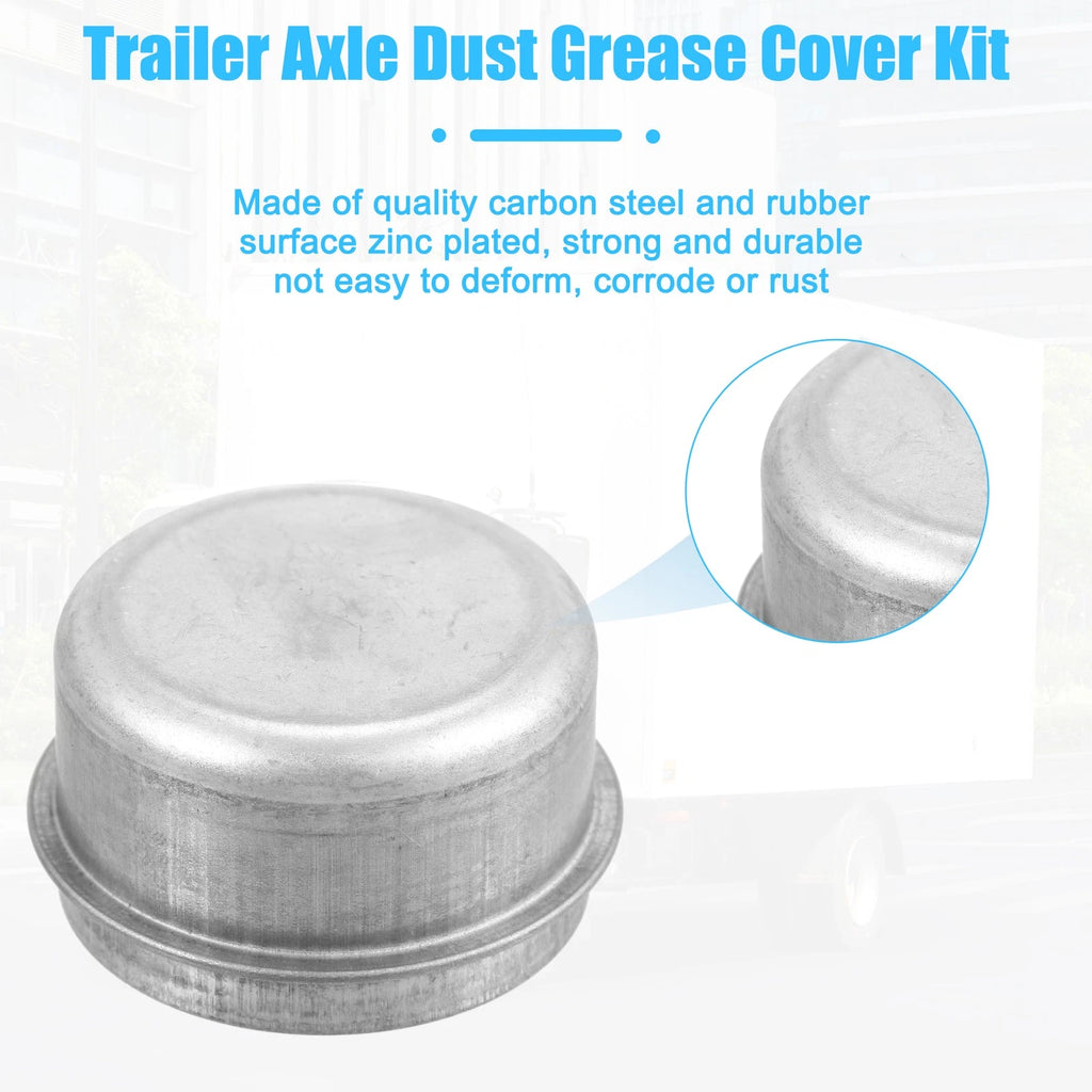 2pcs Trailer Axle Dust Grease Covers 1.98 Inch for Dexter EZ Lube (—)