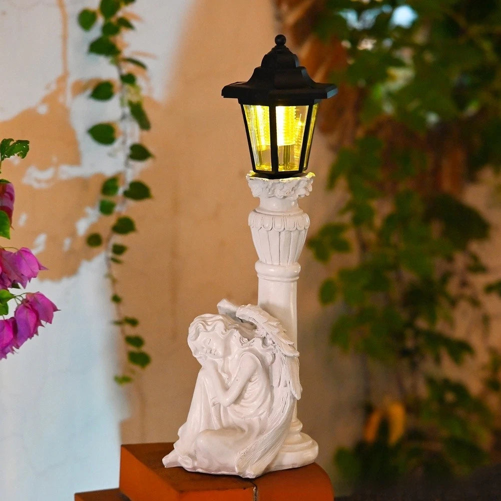 Illuminated Solar Garden Statue for Yard Patio