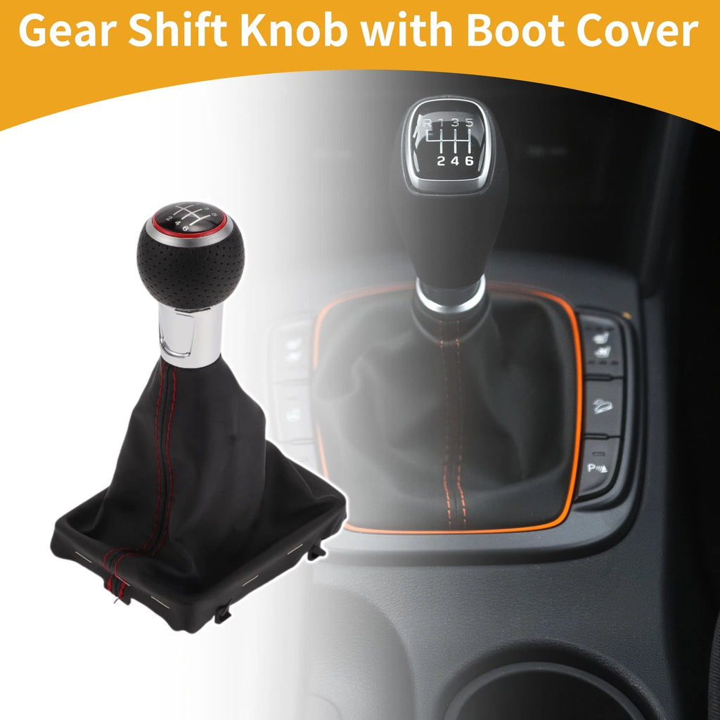6 Speed Gear Shifting Lever Knob with Cover for Audi A3 (2012–2020)