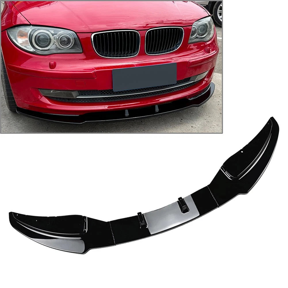 Front Bumper Lip Splitter For BMW 1 Series E81 E82 E87 E88 LCI Standard 2008-11