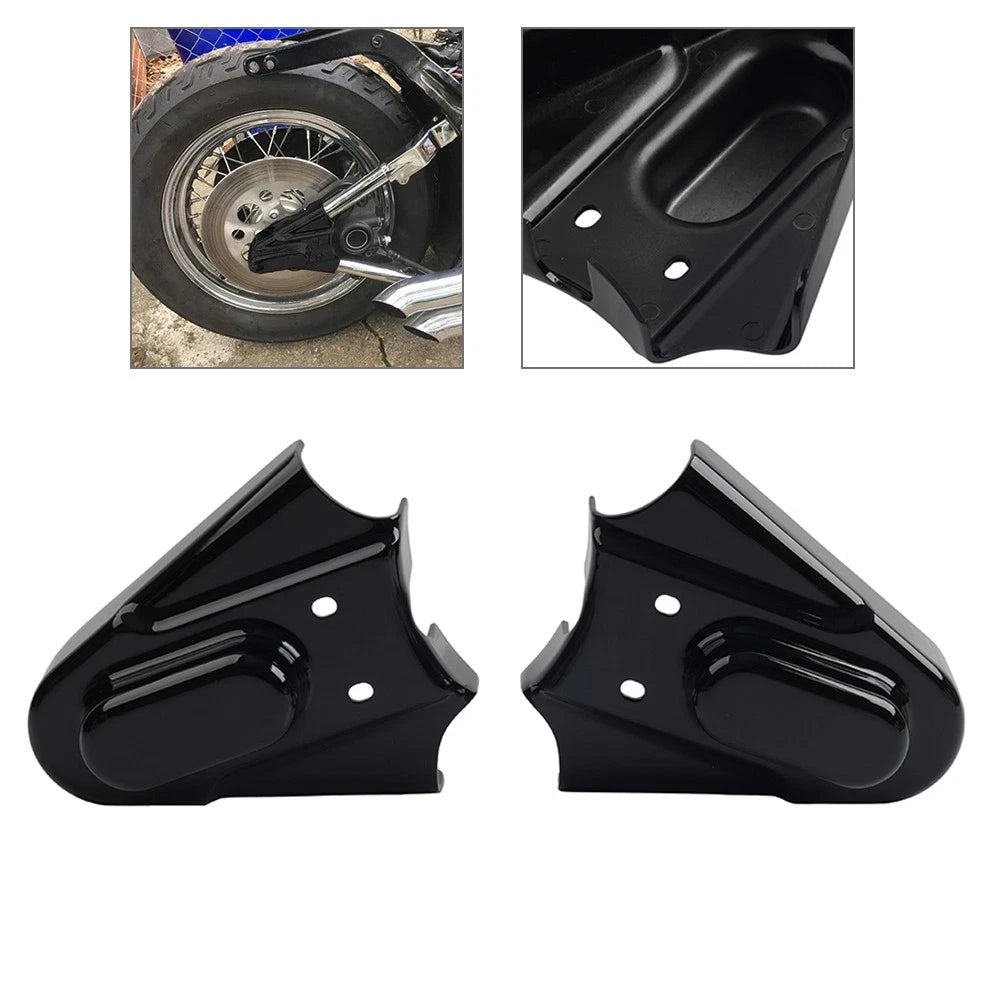 Rear Metal Swingarm Axle Covers for Harley Softail Fat Boy (EFI) (2000–2017)
