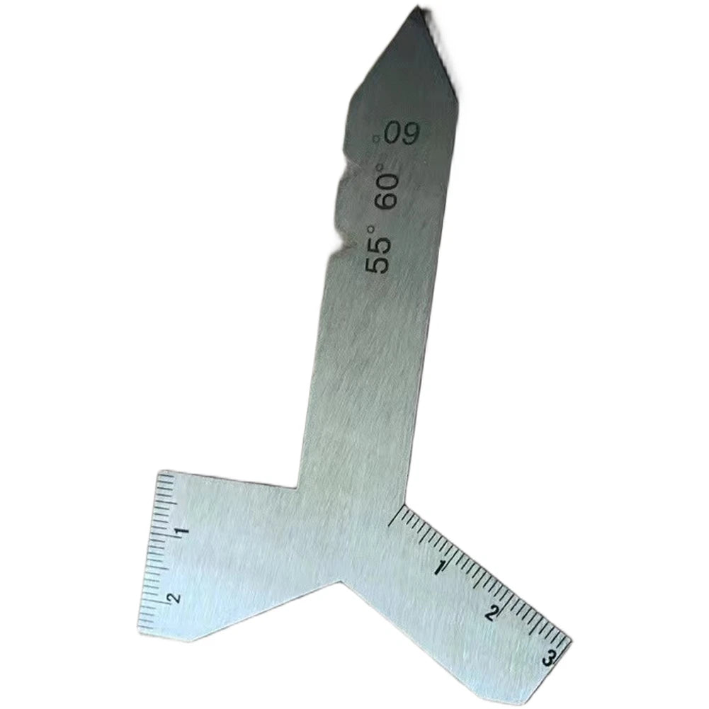 Drill Bit Angle Gauge for Stainless Steel Thread Pitch (55/60/90/120)