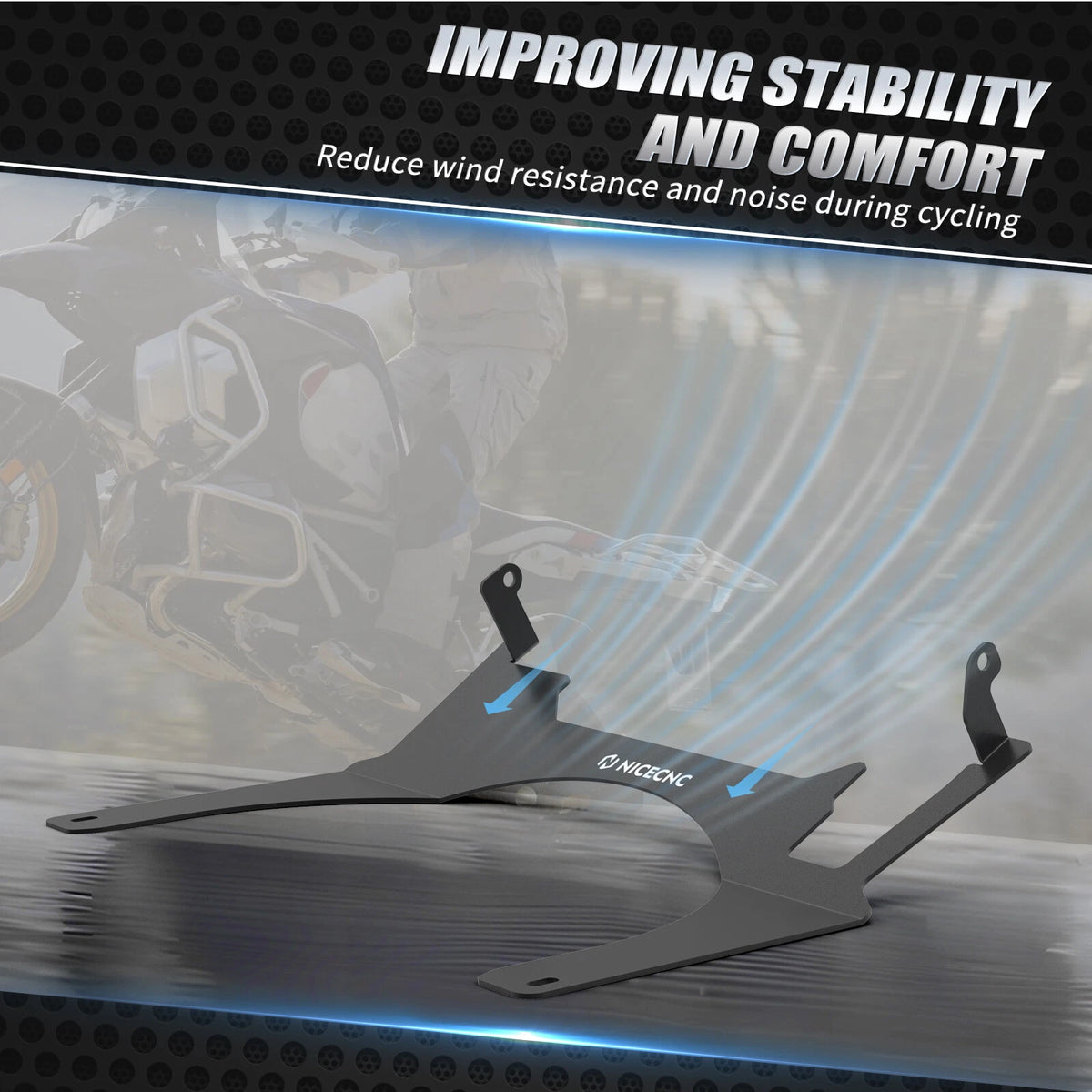 Cockpit Fairing Deflector for BMW R1200GS (2016–2018) R1250GS (2018–2023)
