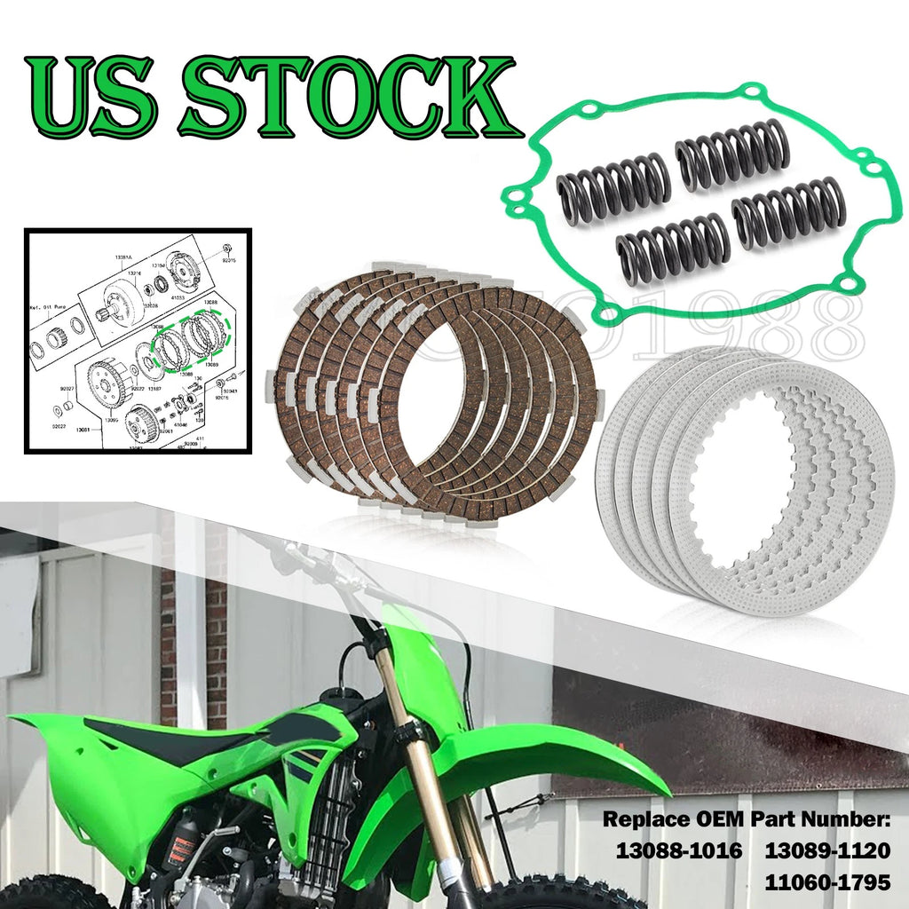 Clutch Friction Disc Plate Kit for Kawasaki KX85 (2001–2021)