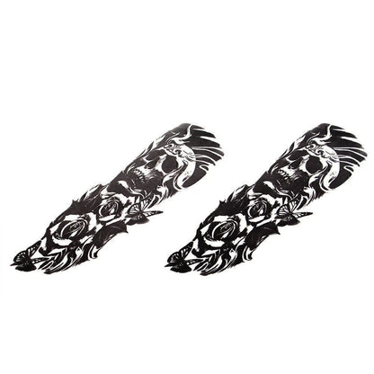 Front Fork Skull Sticker Medallion for Harley Yamaha