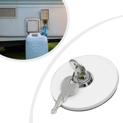 RV Water Inlet Gravity Fill with Magnetic Lock Cover for Fresh Water System