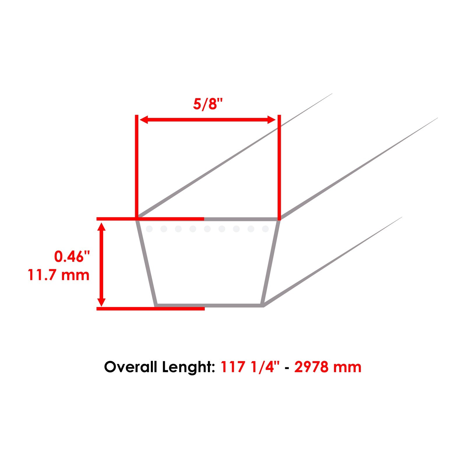 Cutter Deck Belt Replacement for Scag STC48A (2019–2021)