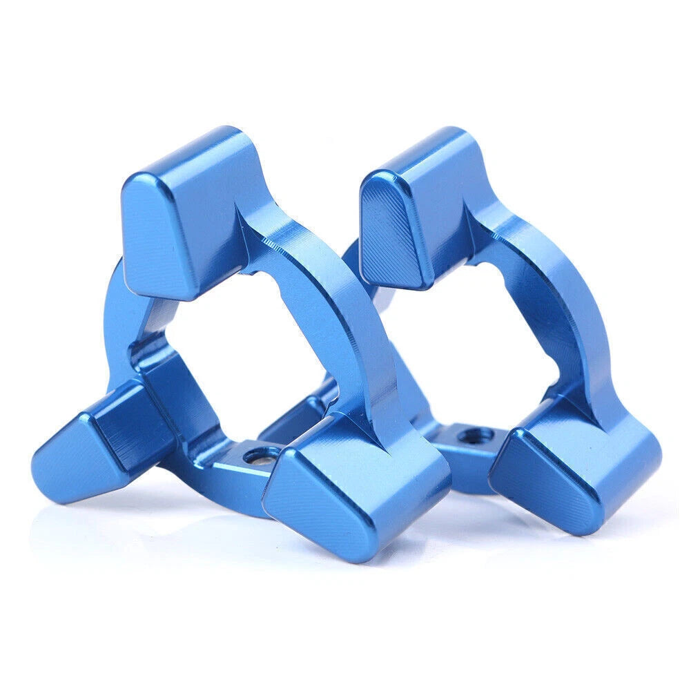 CNC Front Anodized Fork Preload Adjusters 17mm Universal BLUE Motor