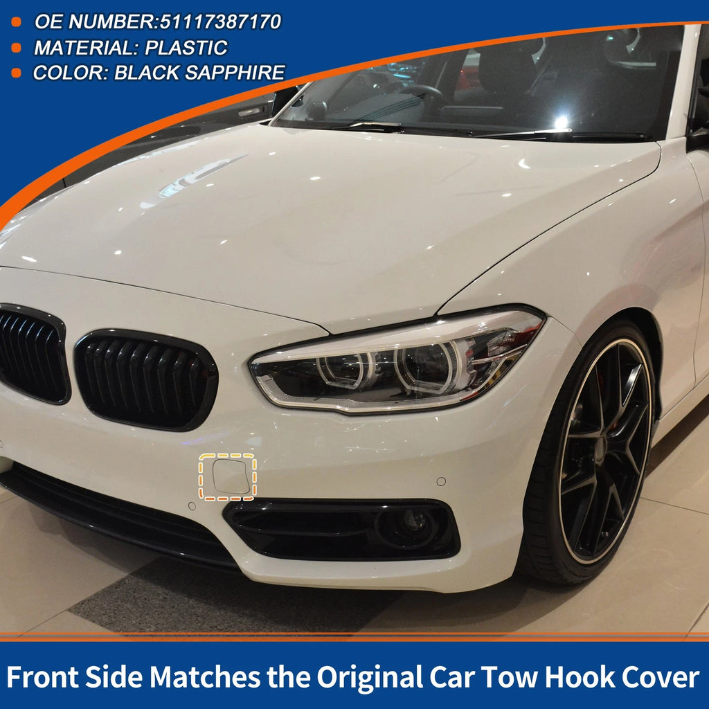 Tow Hook Cover Front Bumper Replacement for BMW 1 Series (2012–2019)