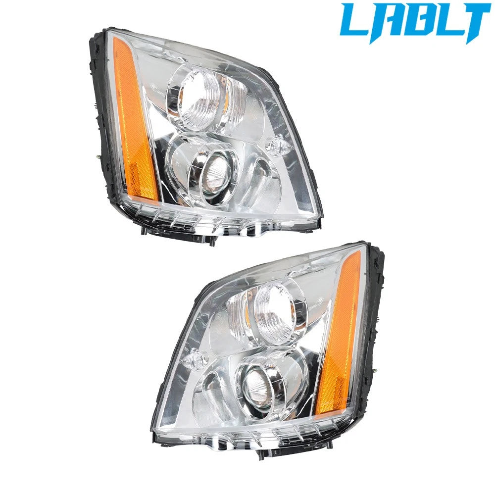 Set of 2 Headlights Assembly for Cadillac DTS (2008–2011)