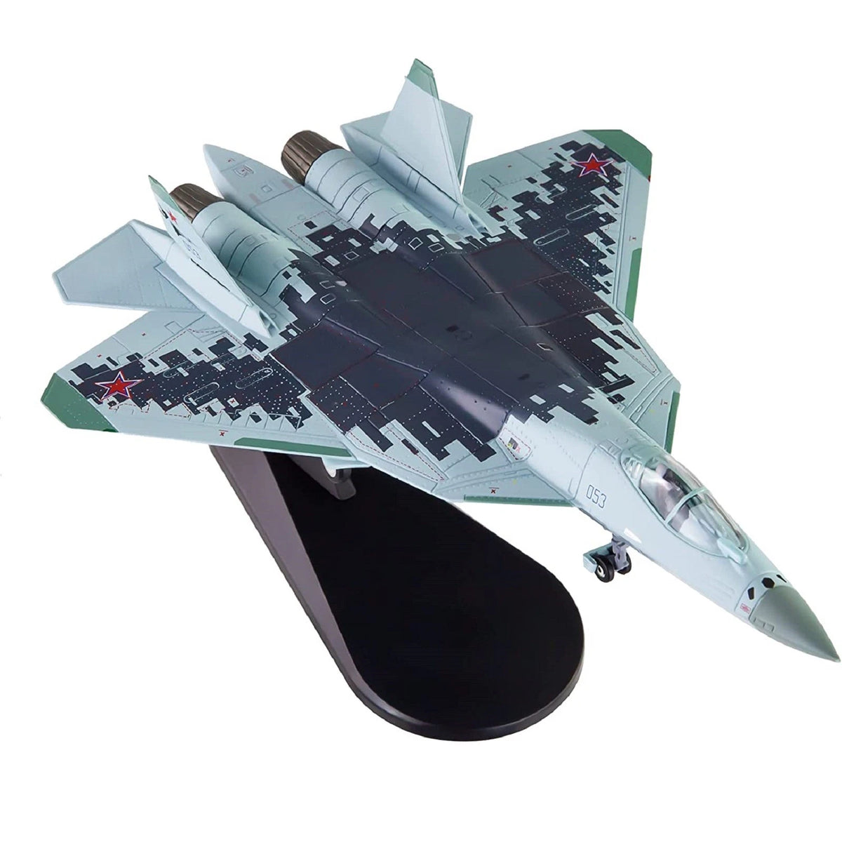 Diecast SU57 Fighter Aircraft Model (1:100 Scale)