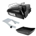 Chopped Trunk Backrest Mount Rack for Harley Electra Glide (1997–2008) Chrome