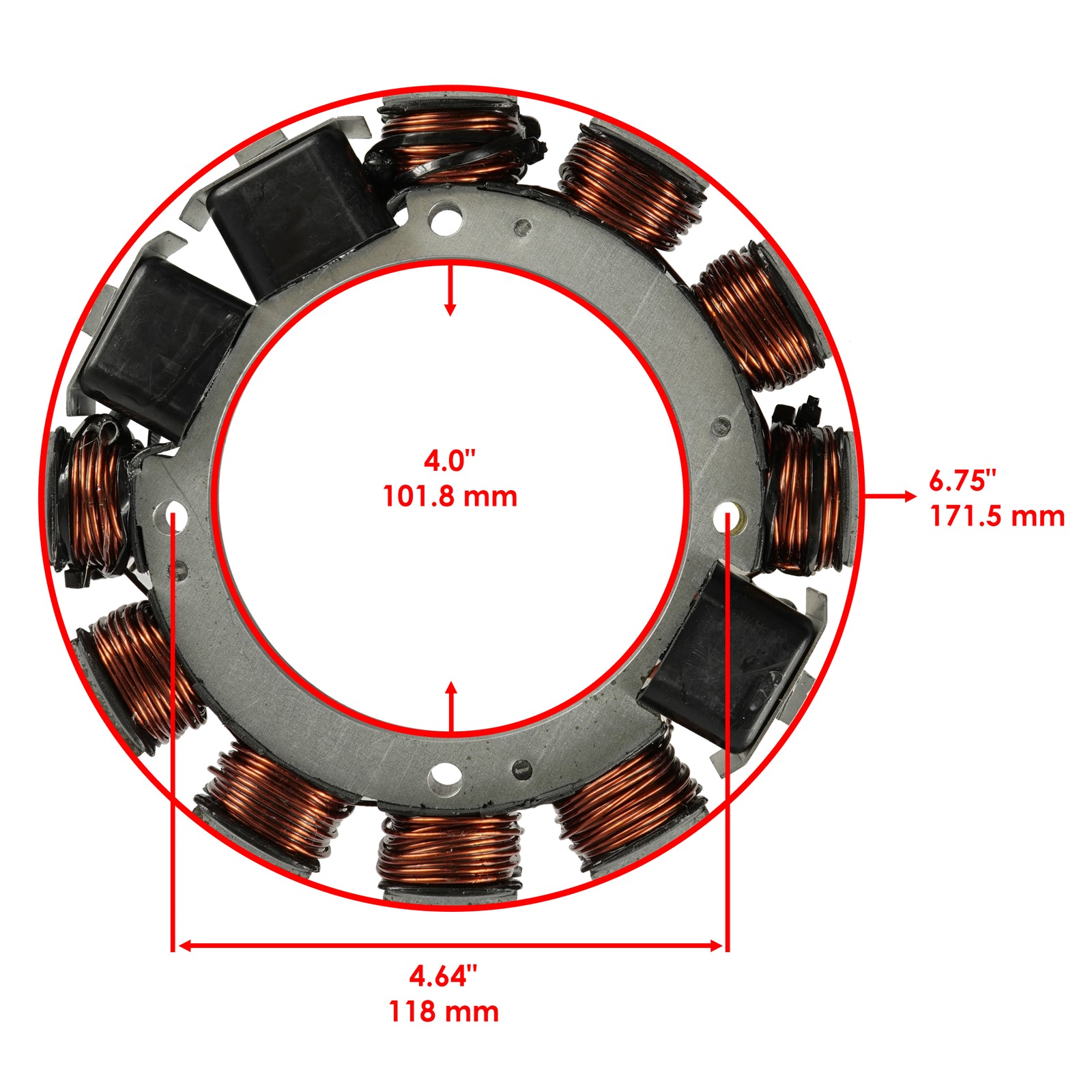 Stator Replacement 35 AMP for Evinrude Johnson 250HP Outboard (1999–2001)