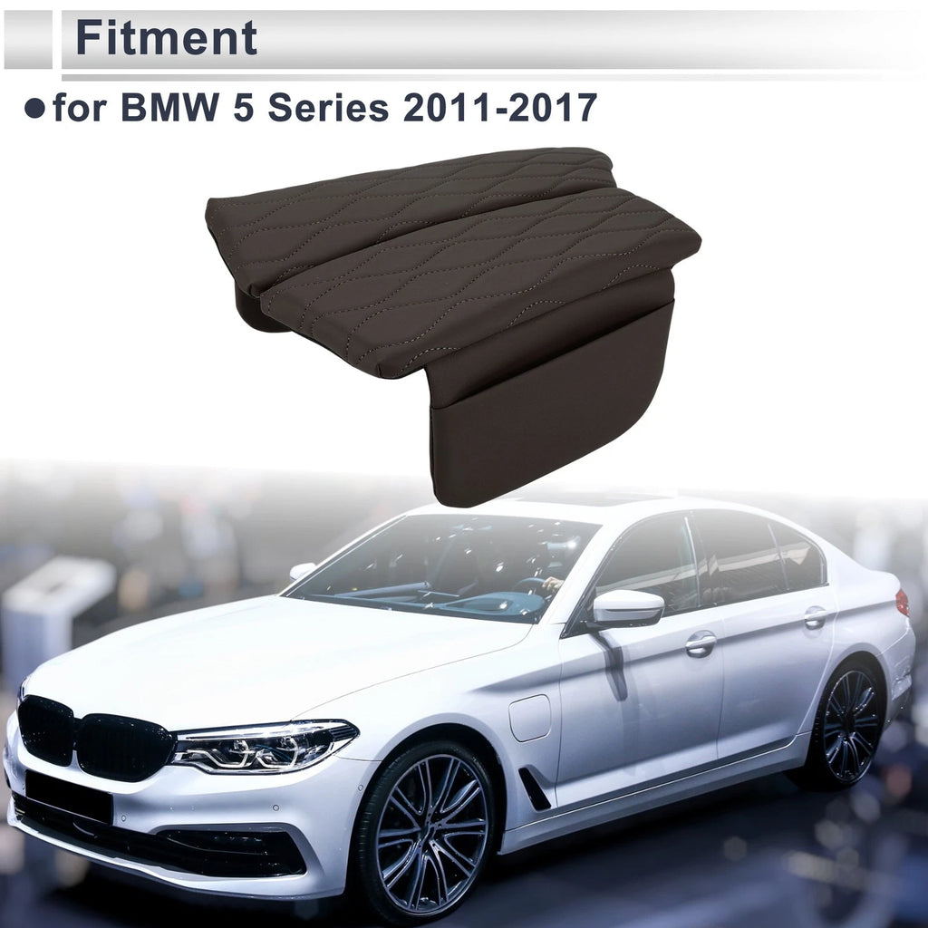 Car Center Console Cover with Storage Bag for BMW 5 Series (2011–2017)
