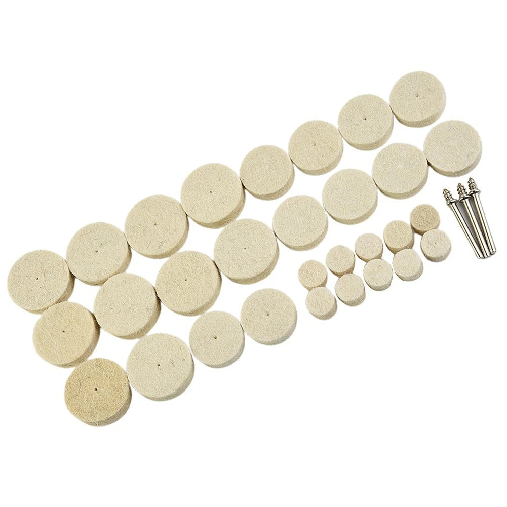33Pcs Buffing Wheel Kit for Rotary Tool (3mm)