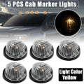 5pc Top Cab Marker Light Clear Cover Yellow for GMC C1500 (1979–1984) (1986)