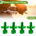 M8 Aluminum Clutch Brake Cable Adjuster Screw 4 Pcs for Motorcycle (Green)