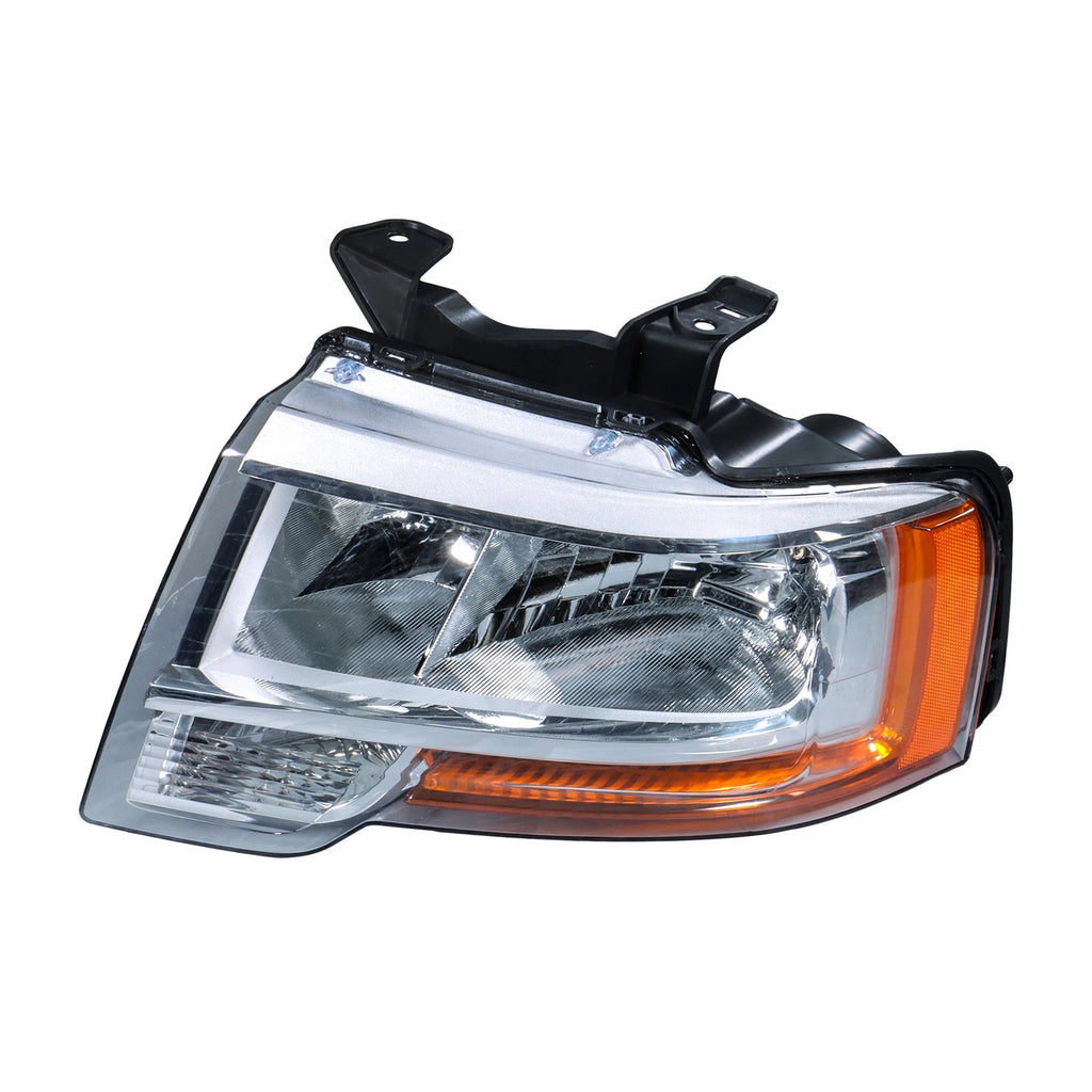 Headlight Assembly for Ford Expedition (2015–2017) Driver/Left Halogen Chrome