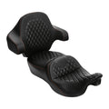 2X Black Seat Backrest for Harley Touring (2014–2023)