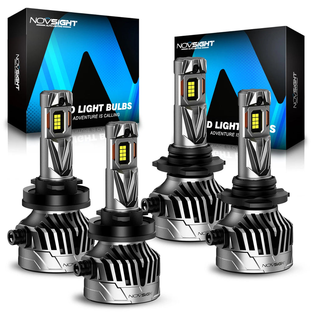 4X LED Headlight Bulbs for 6500K Super Bright White