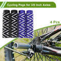 4 Pcs Bike Pegs 100mm Wave Texture Replacement for Universal Fit (Any Year)