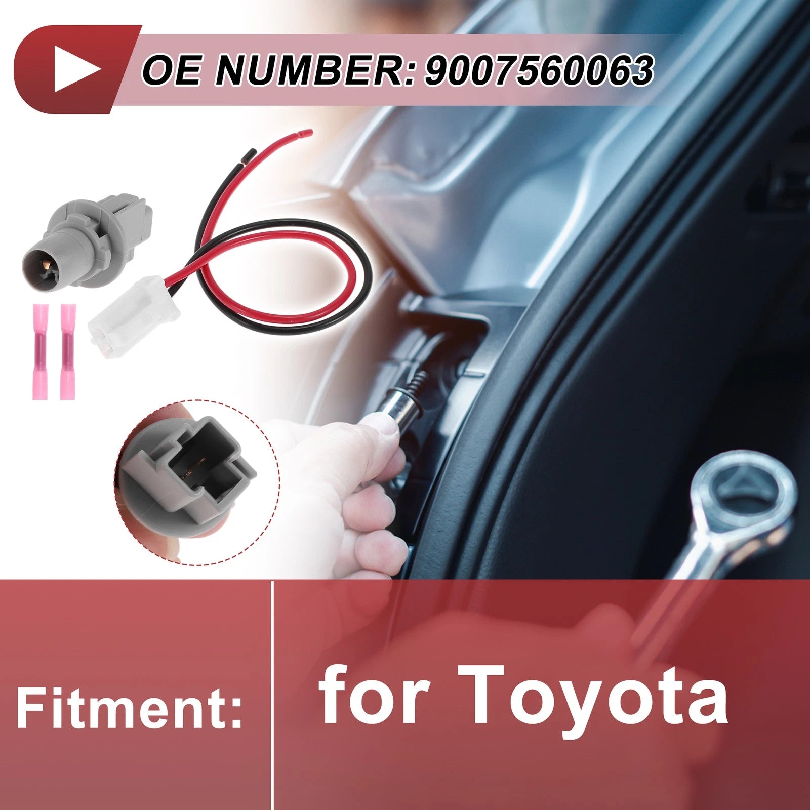 Backup Reverse Light Socket Wiring for Toyota (No. 9007560063)