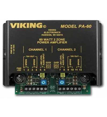 PA-60 60W Compact Two Zone Amplifier for Viking Electronics