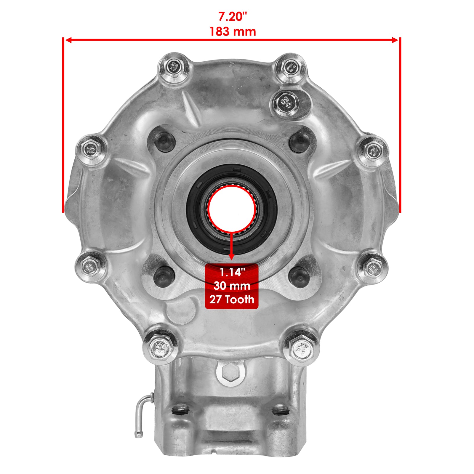 Caltric Rear Differential Assembly for Honda Rancher 350 TRX350TE (2000–2006)