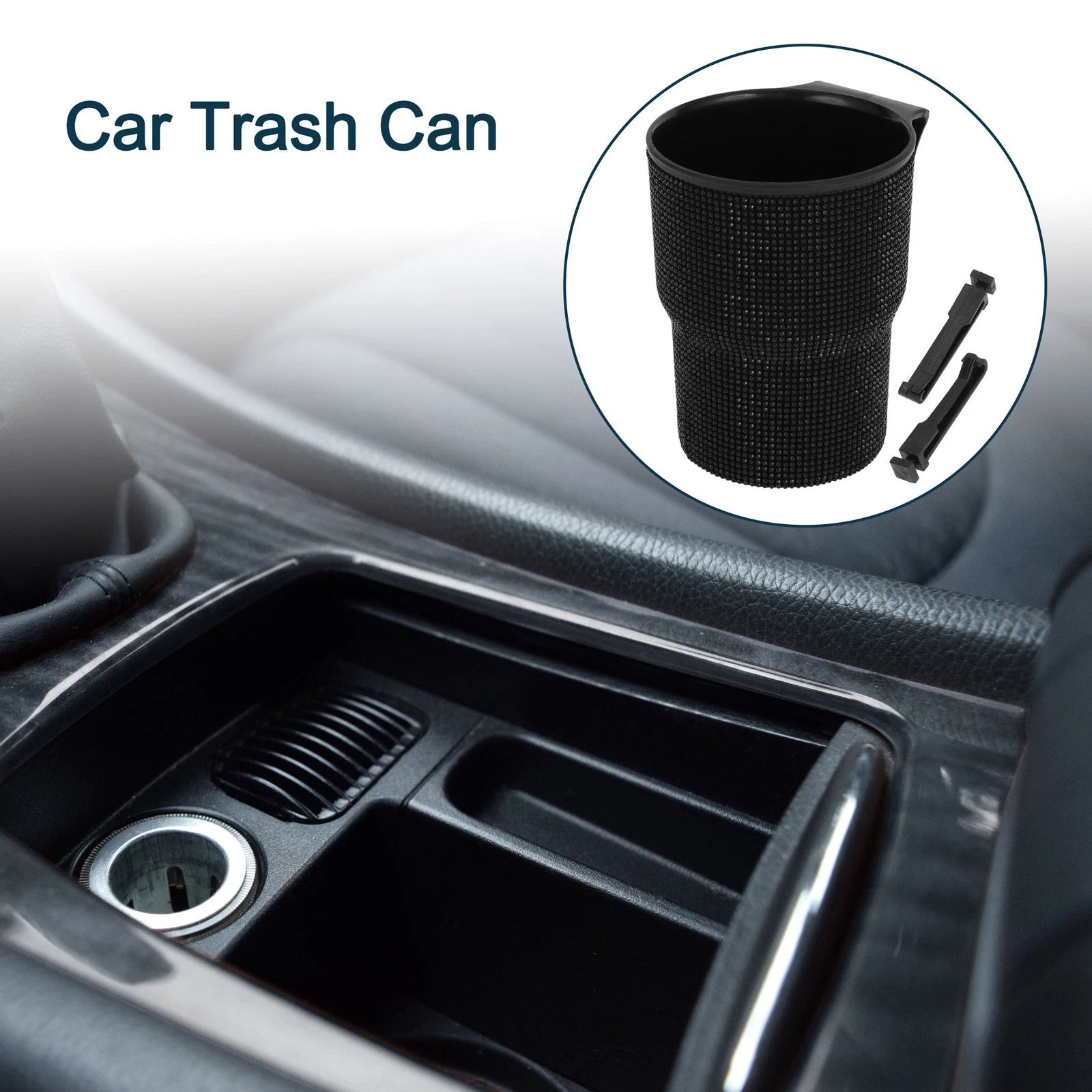 Portable Car Trash Can for Universal Use (1 Pc)