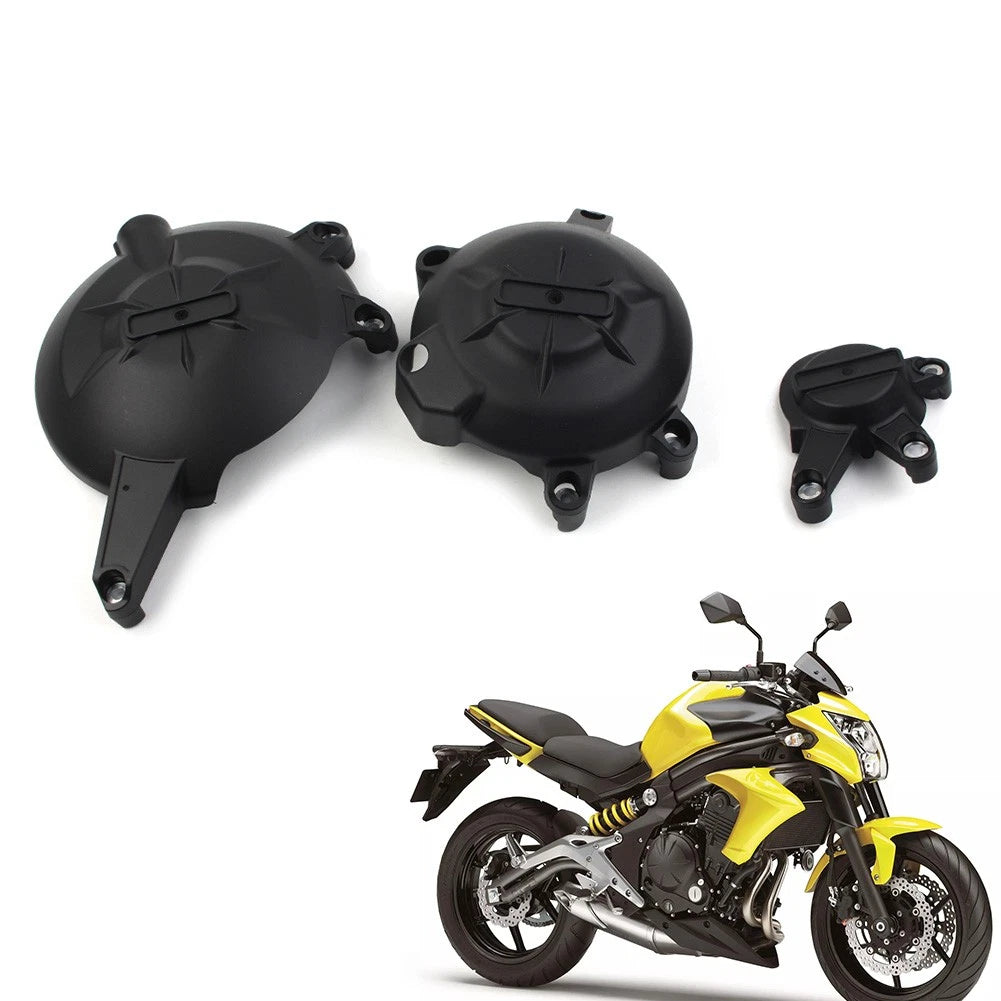Engine Crash Protector Slider for Kawasaki ER6 (2006–2016) - Black