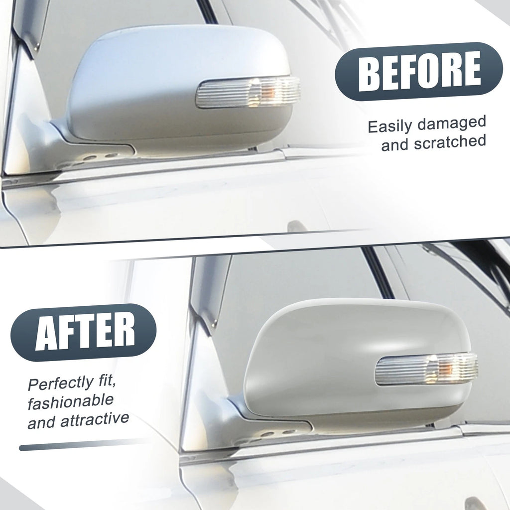 Left Side Door Mirror Cover Caps Replacement Gray for Toyota Camry (2006–2011)