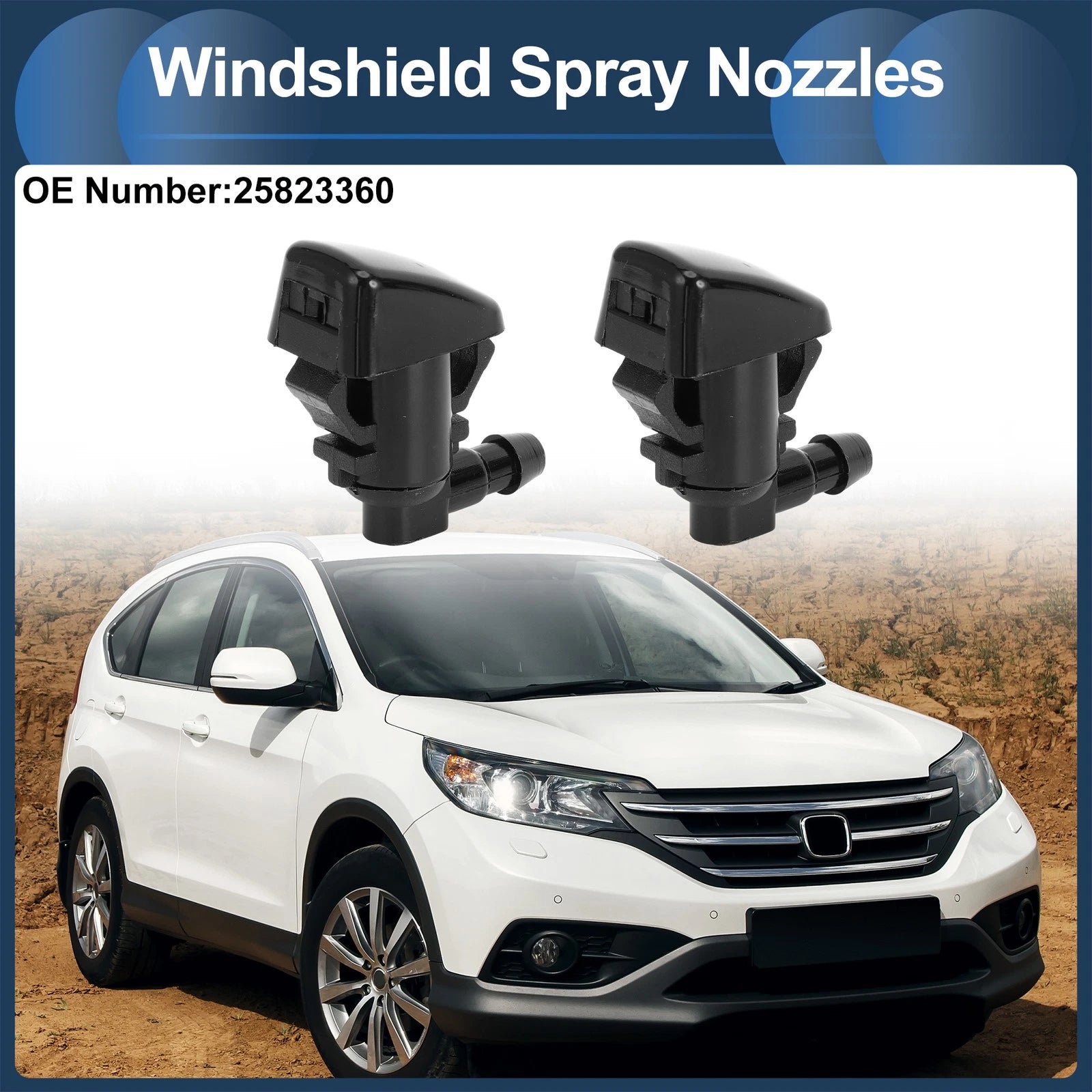Windshield Washer Nozzle with Hose Connector for Chevrolet (2014–2019)