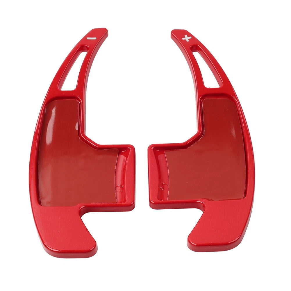 Steering Wheel Shift Paddle Shifter Trim Cover for Ford Mustang (2015–2023) Red