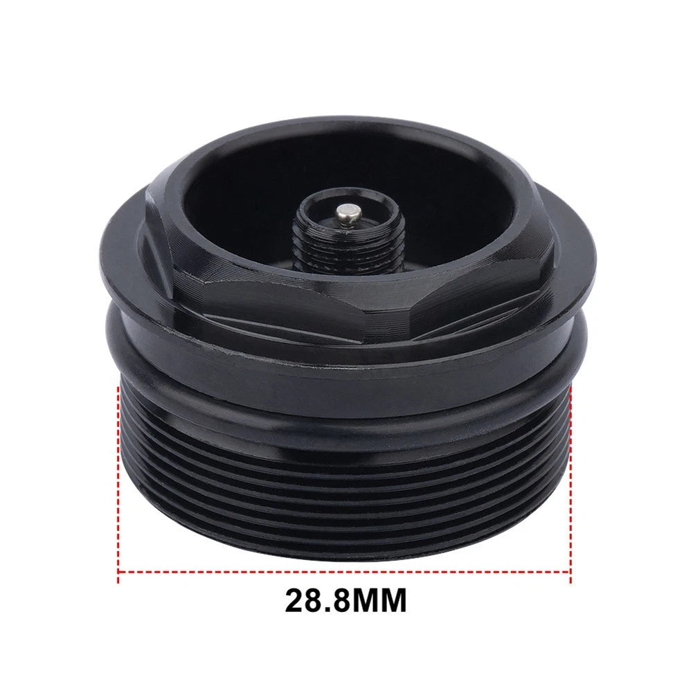Fork Valve Nut for Bike (1 Piece) - Black Aluminum Alloy