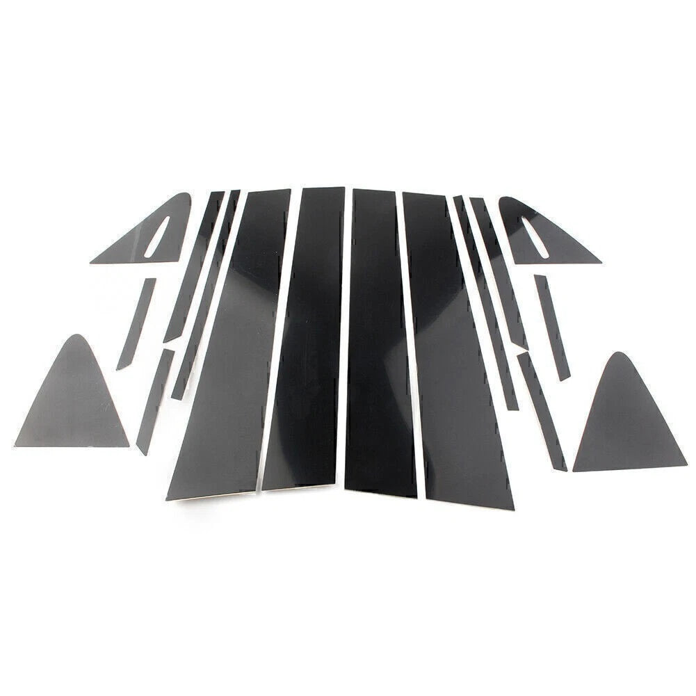 16PC Door Trim Pillar Posts Kit for Toyota Corolla (2020–2022) Black