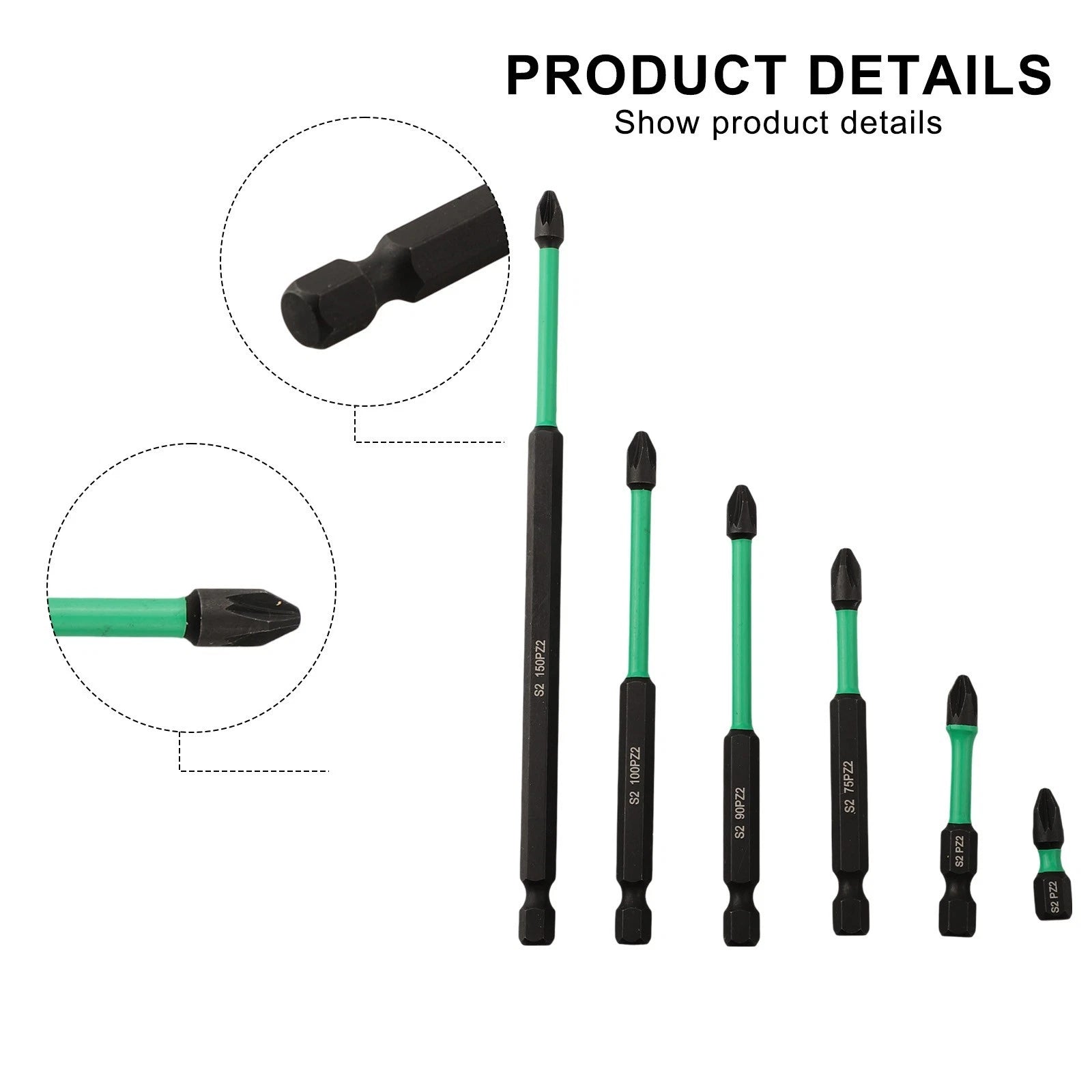 PZ2 Driver Bits Set of 10 for Various Applications