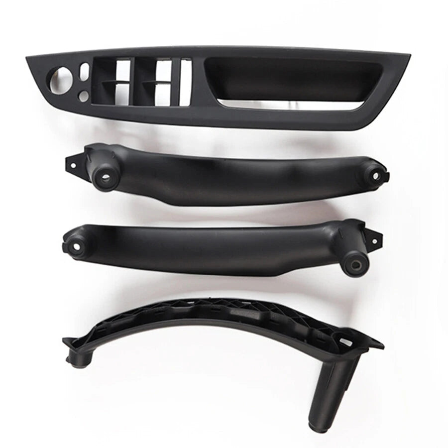 4X Inside Door Pull Handle Switch Panel Trim for BMW X5 E70 X6 E71 E72 (2008–2013)
