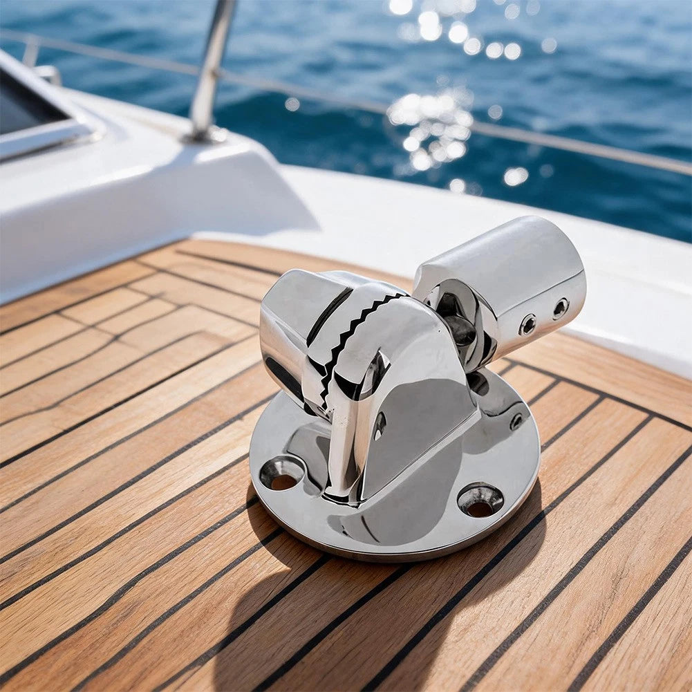 180 Degree Adjustable Marine Antenna Mount for 7/8 Inch Antennas