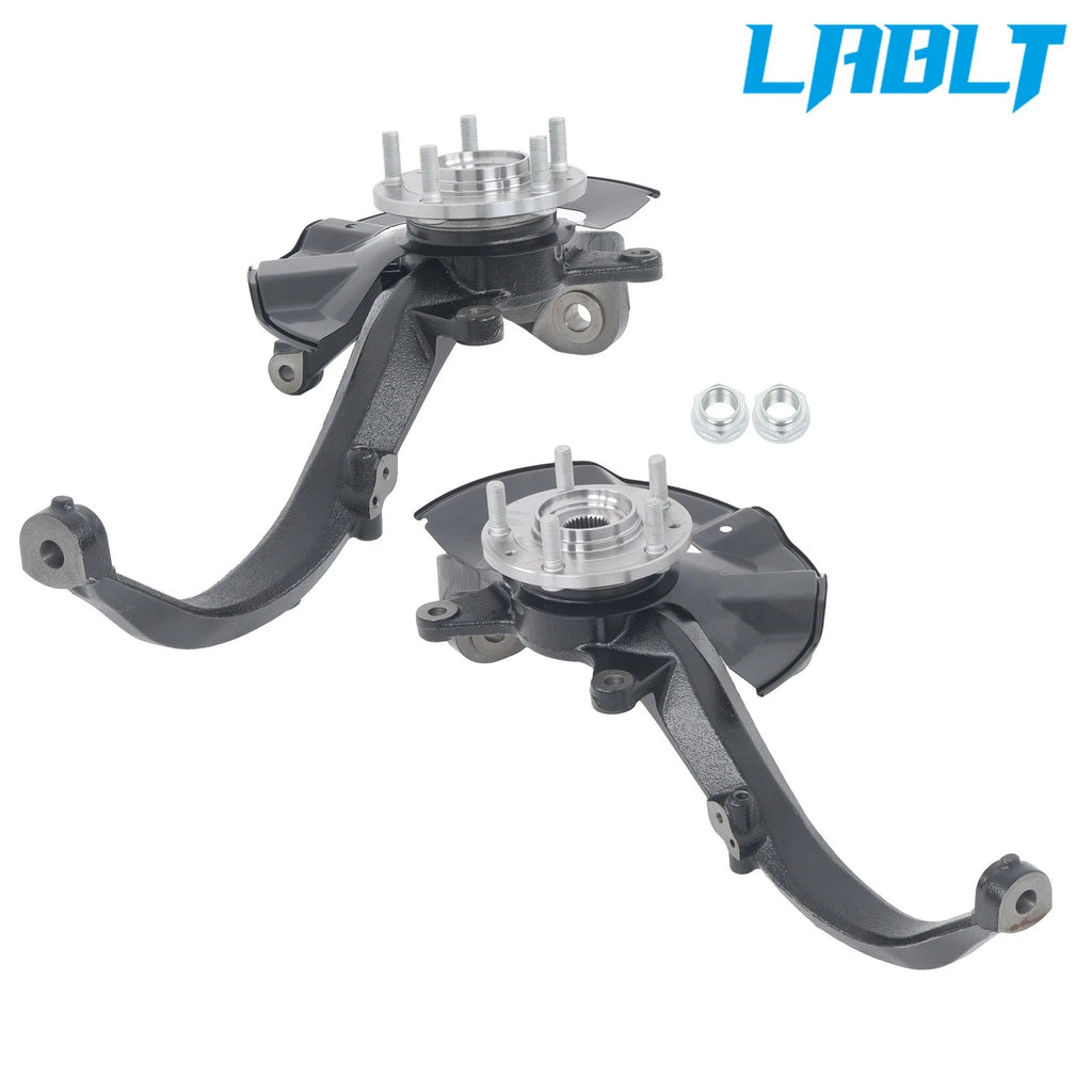 2X Front Wheel Hub Bearing Steering Knuckle Assembly for Ford Fusion (2006–2012)