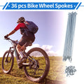 Bicycle Spokes Nipple Set 220mm Carbon Steel Galvanized Universal (1 Set)