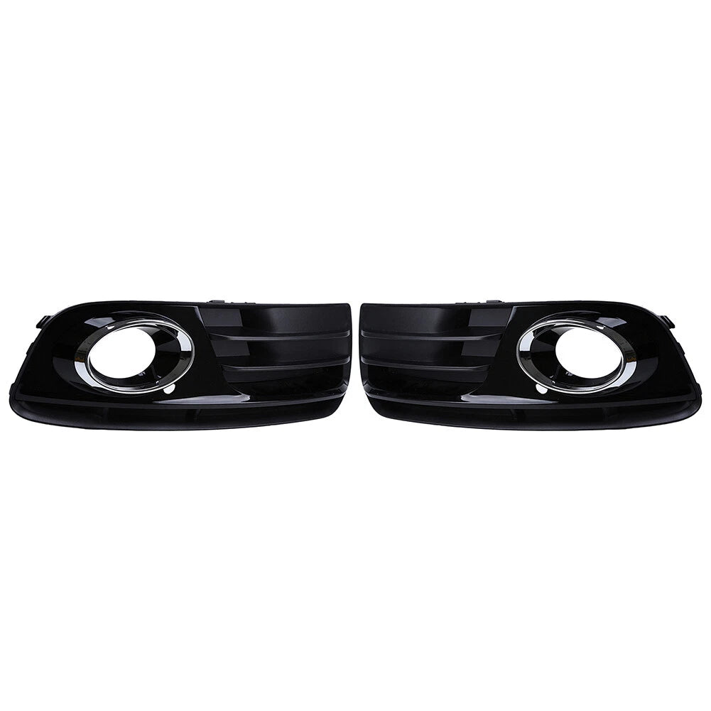 1 Pair ABS Front Bumper Fog Light Grille Cover Trim for Audi Q5 (2013–2017)