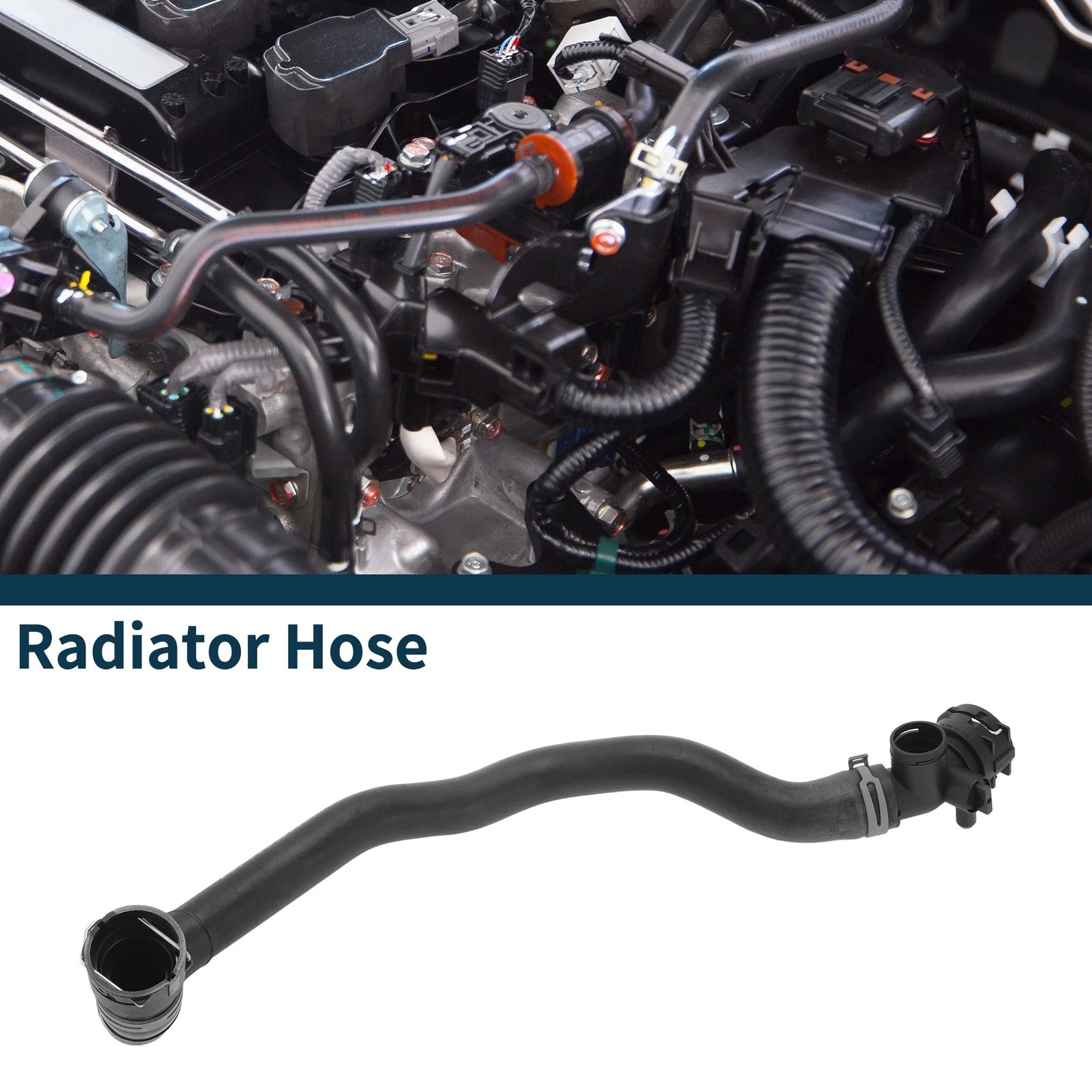 Radiator Hose Replacement for Audi A4 2015–2019 Rubber 1 Piece