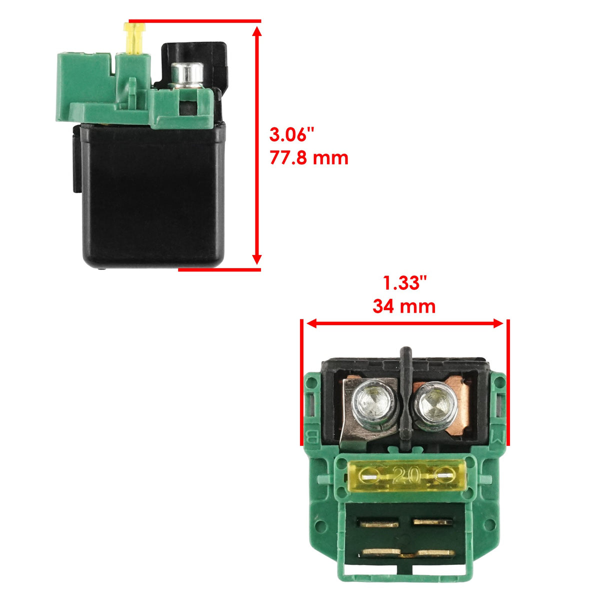 Starter Relay Solenoid Replacement for Honda CN250 Helix 1986–2007
