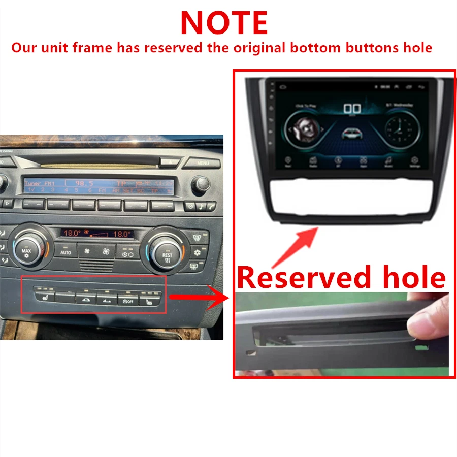 9'' Android 10.1 Car Stereo Radio GPS Carplay for BMW 1-Series (E88, E82, E87)