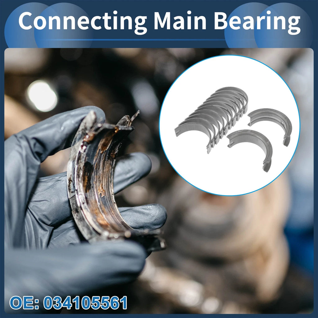 Engine Main Bearing Set Replacement for Audi 80 (1981–1995) 12 Piece