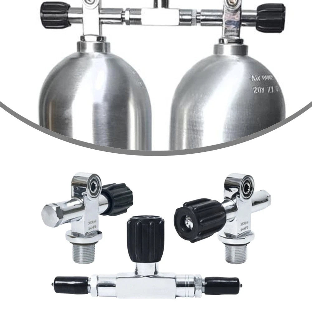 Double Tank Valve for Scuba Diving (3500psi)