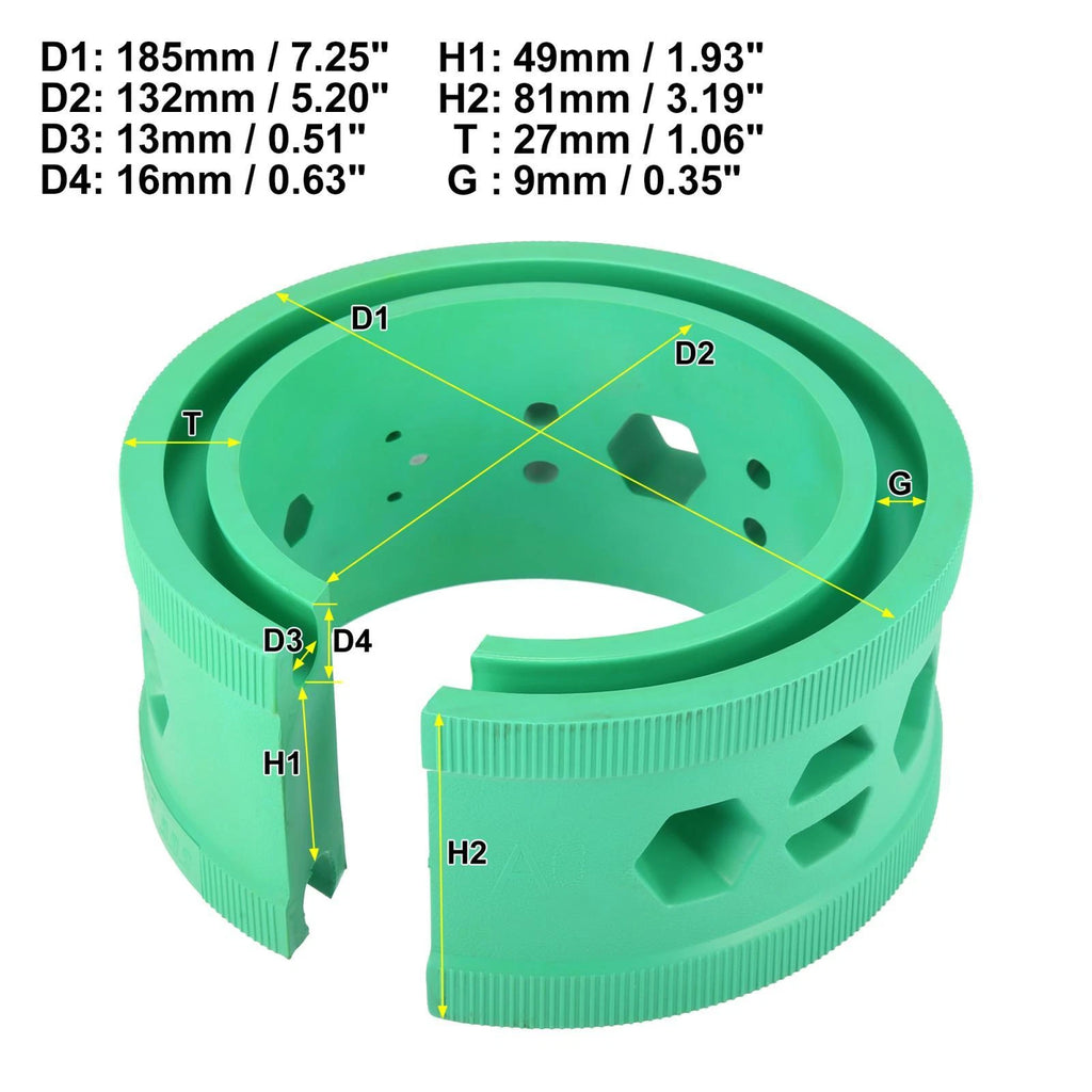 2X Green Coil Spring Rubber Buffer for Ford Chevy (Universal A Type)
