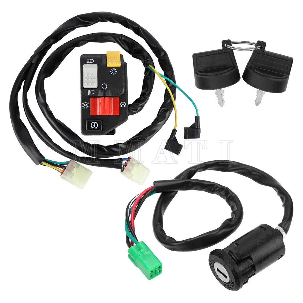 Handlebar Kill Switch & Ignition Key Switch for Honda Sportrax 400 TRX400EX (2005–2007)