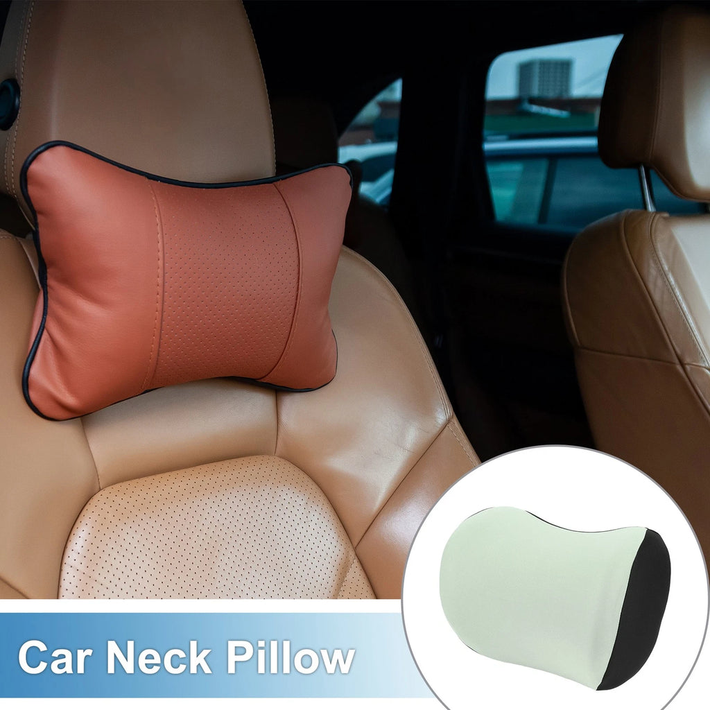 Neck Pillow for Car Seat Headrest (Black and Green)